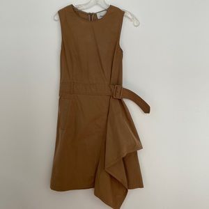 3.1 Phillip Lim asymmetrical khaki sleeveless dress size 2.